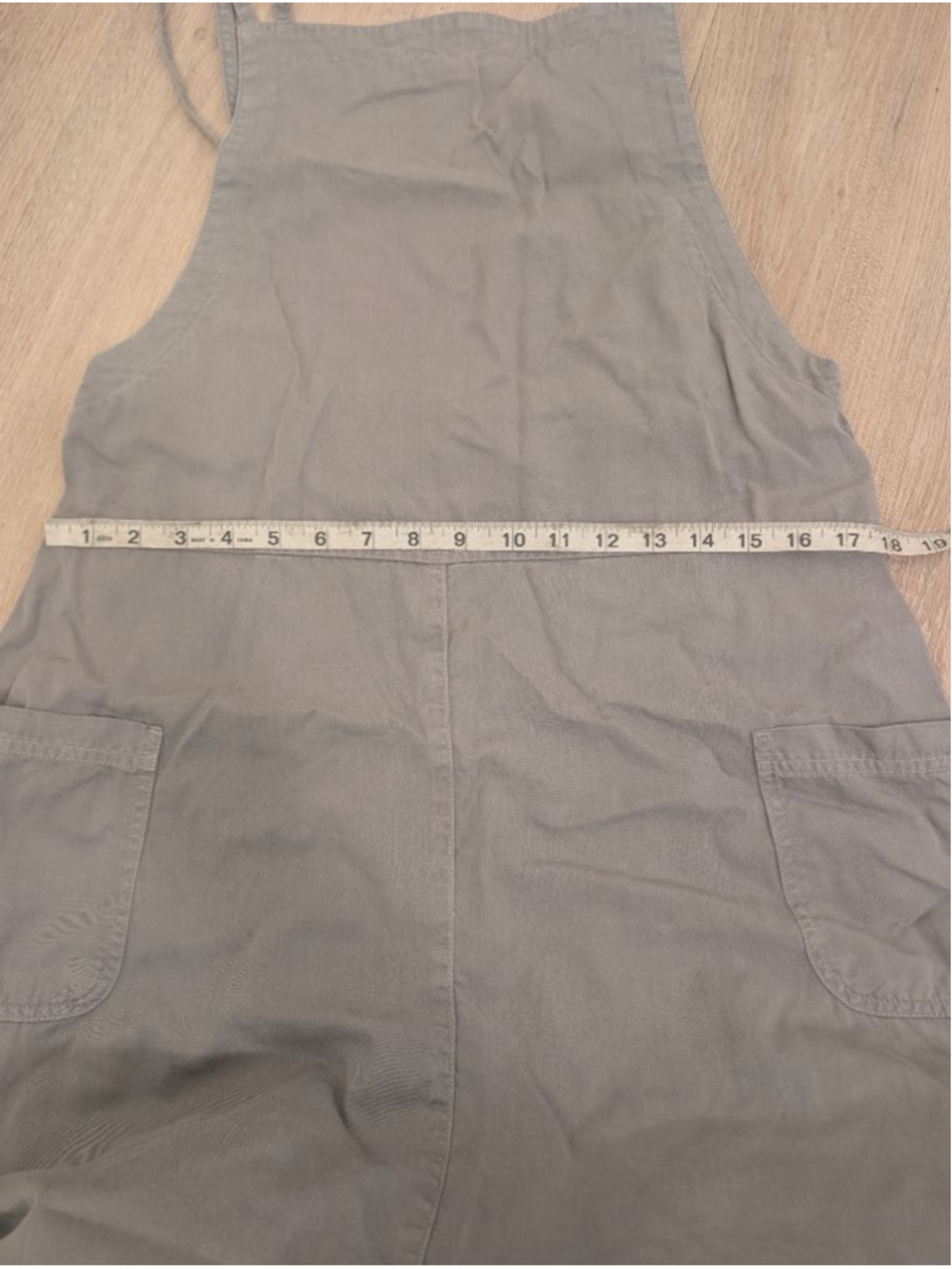 Cottagecore Tencel Cotton Midi Pinafore Overalls Bib Dress M - Lagenlook Jumper - Picture 9 of 10